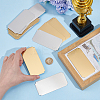 20Pcs 2 Colors Self-adhesive 201 Stainless Steel Type Business Cards AJEW-UN0002-30B-2