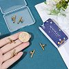 6Pcs Stainless Steel Pin to Pendant Converter FIND-SC0019-08-3