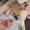 3Pcs 3 Colors Cowhide Leather Keychains KEYC-CL0001-32-3