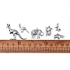 Terrestrial Animals Metal Charms Tibetan Style Alloy Pendants TIBEP-X0185-90AS-LF-4