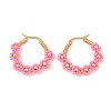 PVD Vacuum Plating 304 Stainless Steel Flower Hoop Earrings EJEW-U017-01G-01-1