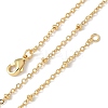 2mm Rack Plating Brass Satellite Chain Necklaces for Women Men MAK-L044-11G-4