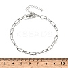 4MM 304 Stainless Steel Textured Paperclip Chain Bracelets for Man and Women SA-CBAB767-13P-5