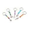 Natural & Synthetic Gemstone Beaded Keychains KEYC-JKC00303-1