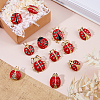 1 Bag Ladybug Enamel Pins JEWB-FH0002-56-4