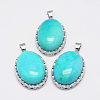 Natural Agate Pendants G-D851-15-1