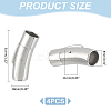 4Pcs 316 Surgical Stainless Steel Bayonet Clasps STAS-UN0059-06-3