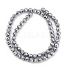 Electroplated Synthetic Non-magnetic Hematite Beads Strands G-H072-B01-01G-2