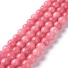 Dyed Natural White Jade Imitation Beads Strands G-I299-F-6mm-2