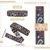 Ethnic Style Embroidery Polyester Ribbon SRIB-WH0007-02B-2