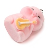 Flocking Resin Cute Pendants RESI-D072-01F-2