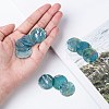 AB Color Plated Capiz Shell Pendants SSHEL-T008-01A-5