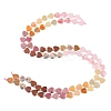 Natural Rose Quartz & Cherry Quartz Glass & Rhodonite & Crazy Agate & Synthetic Goldstone Beads Strands G-F811-A05-02-3