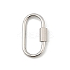 Non-Tarnish 304 Stainless Steel Screw Carabiner Lock Charms STAS-H107-04D-P-1