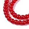 Baking Paint Imitation Jade Glass Round Bead Strands DGLA-Q021-4mm-05-A-4