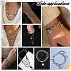 DIY 304 Stainless Steel Box Chain Braceelet Necklace Making Kit DIY-UN0006-03-6