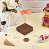 1Pc Wood Action Figure Display Pedestals ODIS-FG0002-19B-4