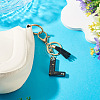 1Pc Resin Letter Keychains KEYC-TADJ0001-09L-5