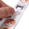 Flat Round Paper Thank You Stickers LS-DIY-C042-12A-4
