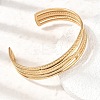 304 Stainless Steel Multi-strand Cuff Bangles for Women SA-CBA82C8-06G-2