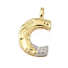 Brass Micro Pave Cubic Zirconia Pendants KK-B126-02G-C-1