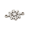 201 Stainless Steel Laser Cut Connector Charms STAS-R133-02P-10-2