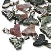 Natural Indian Agate Pendants G-Z067-01P-08-1