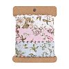6 Yards 3 Colors Polyester Flower Printed Ribbon OCOR-A008-03B-4