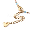 Glass Seed Beaded Link Bracelet Making AJEW-JB00921-05-3