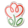 Transparent Acrylic Pendants MACR-Q160-02A-2