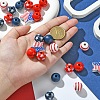 Painted Natural Wood Beads WOOD-YW0001-17-4