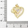 Brass Micro Pave Cubic Zirconia Pendants KK-L239-040G-3