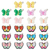 44pcs 11 styles Opaque & Transparent Resin Pendants RESI-TA0001-82-2
