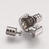 Tarnish Resistant 304 Stainless Steel European Clasps with Cord Ends STAS-F083-12P-2
