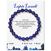 Synthetic Lapis Lazuli Beaded Stretch Bracelets LS-PW-WG7FE75-10-1-1