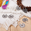 Bohemian Retro Style Alloy Dangle Hoop Earrings X1-EJEW-TAC0003-01AS-6