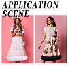 4M 2 Colors 3-Layer Pleated Chiffon Flower Lace Trim OCOR-GF0002-35-7