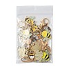 10Pcs 2 Styles Alloy Enamel Pendant Decorations HJEW-FS00090-7