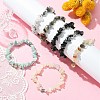 Natural Mixed Gemstone Beads Stretch Bracelets BJEW-JB03860-4