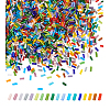 1800Pcs 18 Colors Frosted Glass Tube Beads FGLA-PH0001-09-7