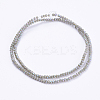 Electroplate Glass Beads Strands X-GLAA-F078-FR10-2