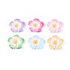 Plumeria Flower Opaque Resin Cabochons CRES-T025-30M-01-2