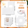 Cube Paper Cupcake Storage Boxes with Visible Window BAKE-WH0002-002B-2