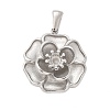 304 Stainless Steel Pendants STAS-Q349-01F-P-1