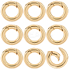 10Pcs Brass Spring Gate Rings KK-BBC0022-07B-1