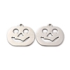 Non-Tarnish 201 Stainless Steel Pendants STAS-E200-03P-1