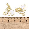 Brass Micro Pave Cubic Zirconia Pendants KK-F908-08G-03-3