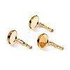 304 Stainless Steel Leverback Earring Settings X-STAS-F191-03G-10mm-1