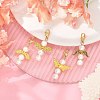 Angel Shell Pearl & Alloy Pendant Decoration HJEW-JM02402-2