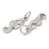 Brass Micro Pave Cubic Zirconia Pendants KK-Q775-04P-2